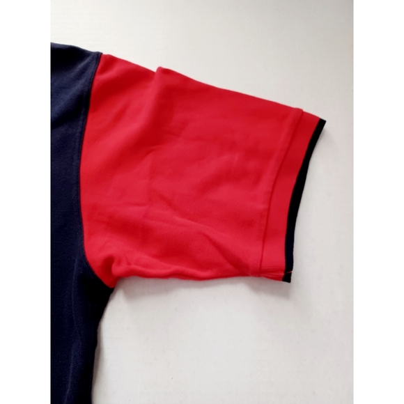 Fila Classic Stripe Colorblock Logo Mesh Polo Top - Picture 7 of 16